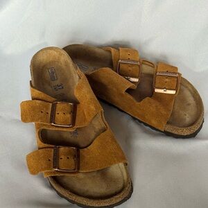 Birkenstock Tan Suede Sandals